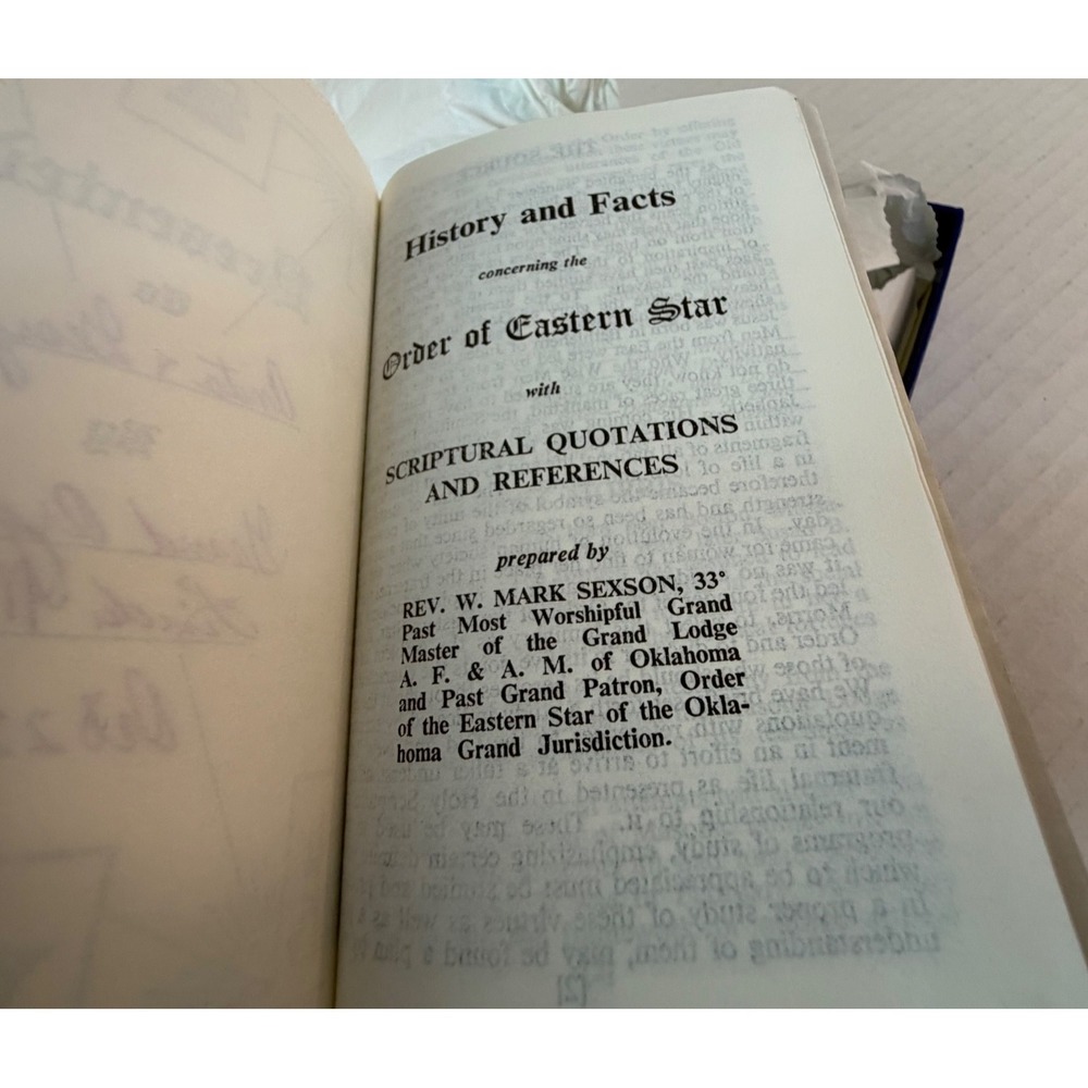 Eastern Star Holy Bible KJV White Morocco Leather Masonic Kelchner Personalized - Picture 8 of 8